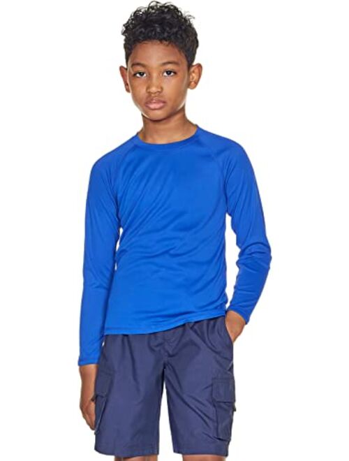 TSLA Kids Youth UPF 50+ Long Sleeve T-Shirt, Athletic Sports Dry Fit Sun Shirts, UV Sun Portection Fishing Shirts