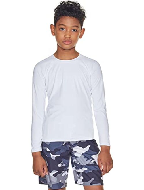 TSLA Kids Youth UPF 50+ Long Sleeve T-Shirt, Athletic Sports Dry Fit Sun Shirts, UV Sun Portection Fishing Shirts