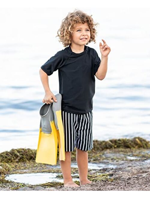 RuffleButts RUGGEDBUTTS Boys Short Sleeve Rash Guard