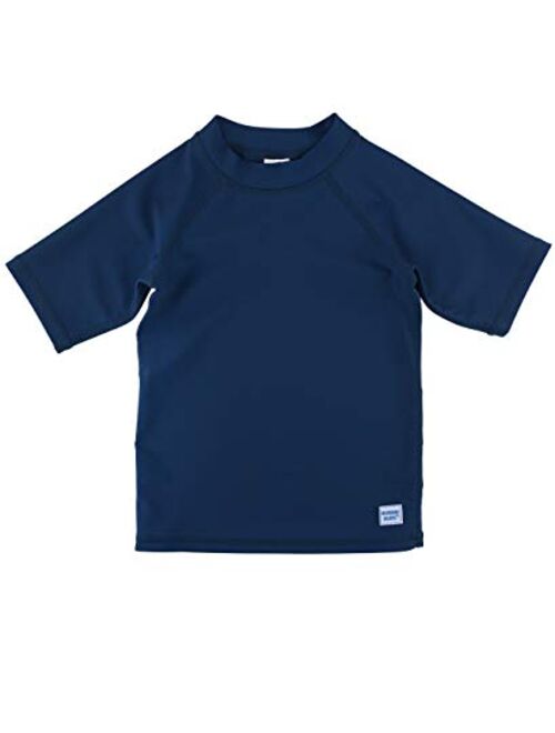 RuffleButts RUGGEDBUTTS Boys Short Sleeve Rash Guard