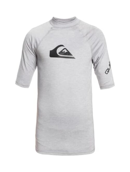 Quiksilver Boys' All Time Short Sleeve Youth Rashguard Surf Shirt