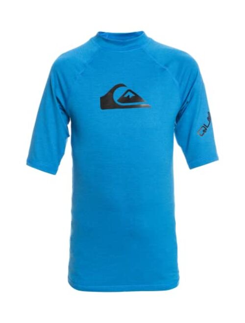 Quiksilver Boys' All Time Short Sleeve Youth Rashguard Surf Shirt