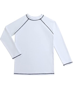 Bestry Boys' Long Sleeve Rashguard Swim Shirt Kids Toddler Swimwear Surf Tops UPF 50+ Sun Protection