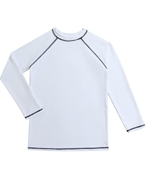 Bestry Boys' Long Sleeve Rashguard Swim Shirt Kids Toddler Swimwear Surf Tops UPF 50+ Sun Protection