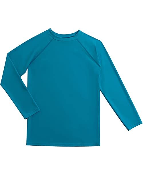 Bestry Boys' Long Sleeve Rashguard Swim Shirt Kids Toddler Swimwear Surf Tops UPF 50+ Sun Protection