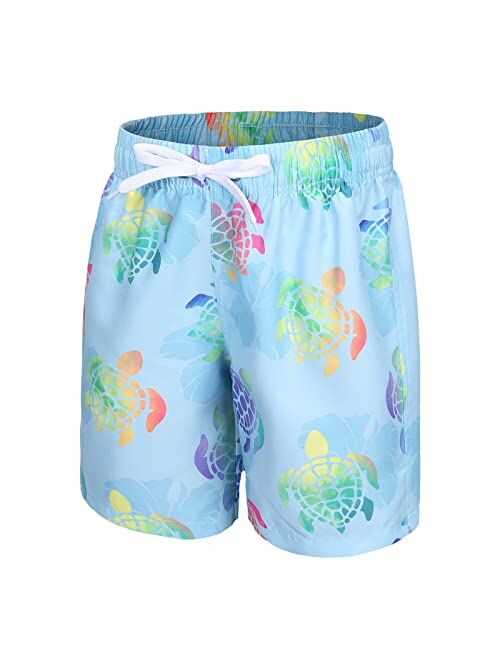 Moon Tree Boys Swim Trunks Kids Quick Dry Beach Boards Shorts Swimsuits Shorts UPF 50+ Sun Protection