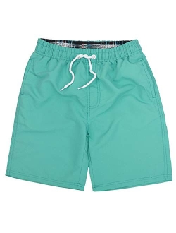 ICE CROSS Older Boys Swimsuit Beach Shorts, YouthQuick Dry Board Shorts with Mesh Lining