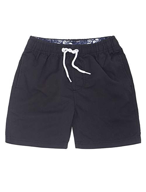 ICE CROSS Older Boys Swimsuit Beach Shorts, YouthQuick Dry Board Shorts with Mesh Lining