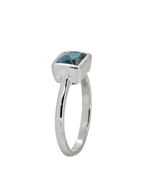 YoTreasure 1.74 ct. t.w. London Blue Topaz Solitaire 925 Sterling Silver Ring