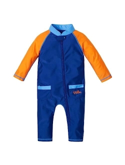 UV SKINZ Baby Boys Sun and Swimsuit with UPF 50+ Sun Protection One-Piece Swimsuit, Baby and Toddler Full Coverage Swim