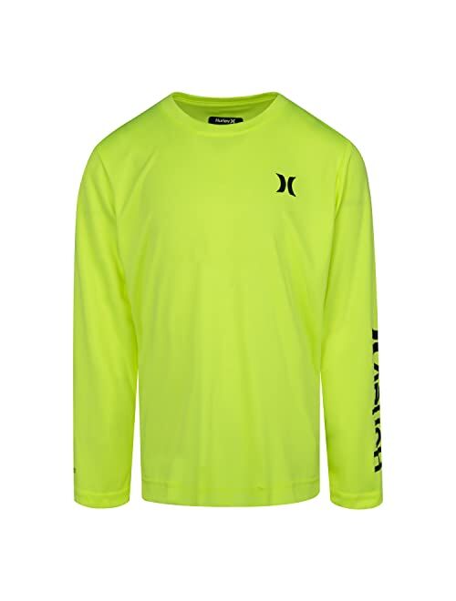 Hurley Boys' Long Sleeve UPF 50+ Rash Guard Swim Shirt