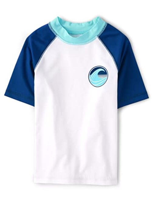 The Children's Place Boys' Short Sleeve Rashguard