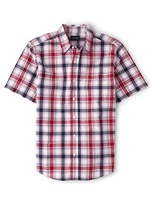 The Children's Place Toddler Boys Short Sleeve Button Down Shirt