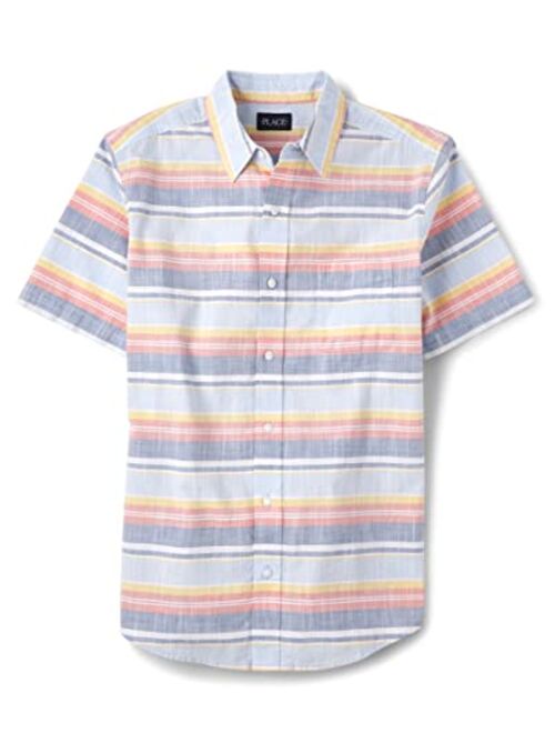 The Children's Place Toddler Boys Short Sleeve Button Down Shirt