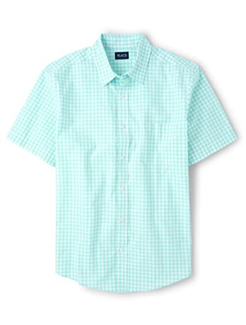 The Children's Place Toddler Boys Short Sleeve Button Down Shirt