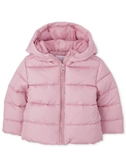 Baby-Girls And Toddler Medium Weight Puffer Jacket, Wind-resistant, Water-resistant