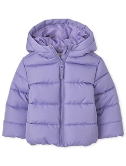 Baby-Girls And Toddler Medium Weight Puffer Jacket, Wind-resistant, Water-resistant