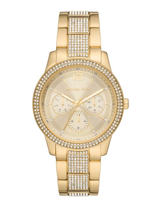 MICHAEL KORS Women's Tibby Gold-Tone Stainless Steel Bracelet Watch 40mm