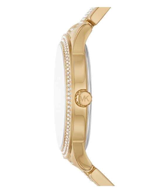 MICHAEL KORS Women's Tibby Gold-Tone Stainless Steel Bracelet Watch 40mm