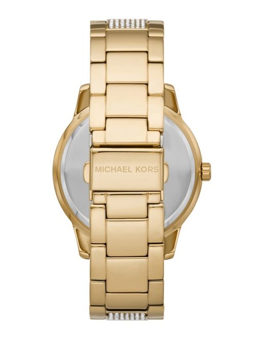 MICHAEL KORS Women's Tibby Gold-Tone Stainless Steel Bracelet Watch 40mm