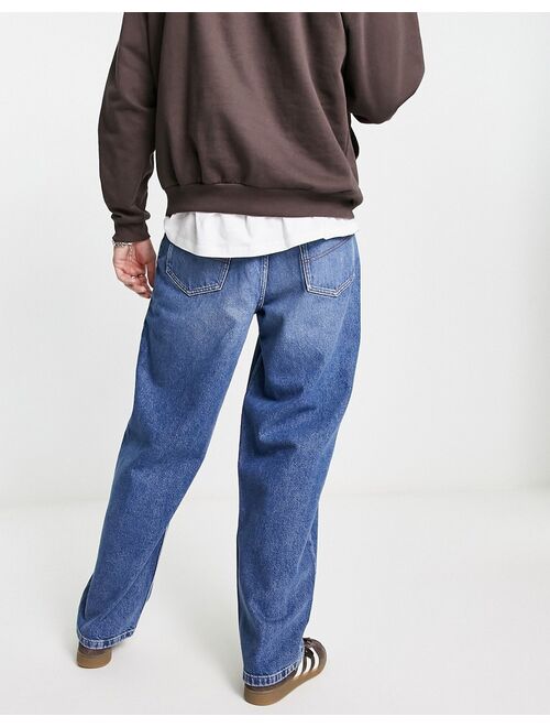 COLLUSION x014 baggy jeans in medium blue