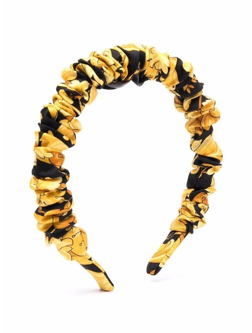 Versace Kids baroque-print silk headband