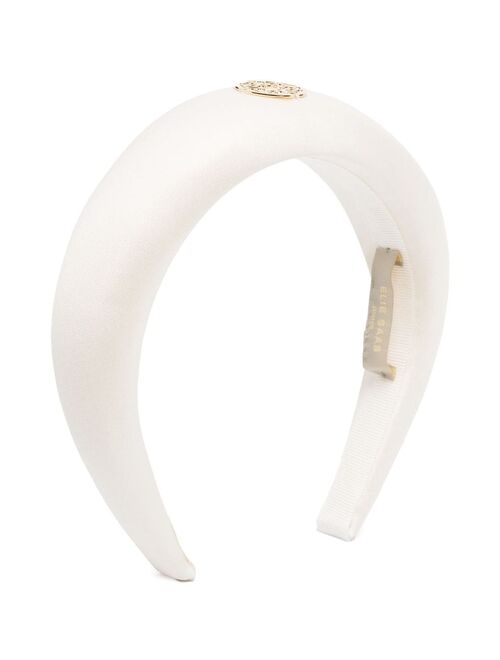 ELIE SAAB JUNIOR logo-plaque detail hairband