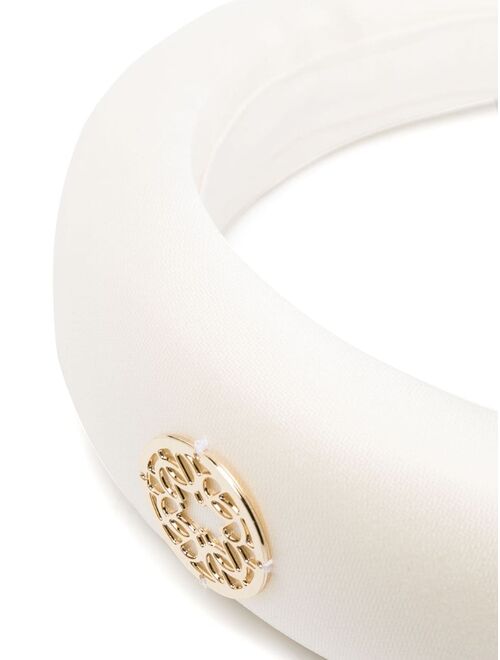 ELIE SAAB JUNIOR logo-plaque detail hairband