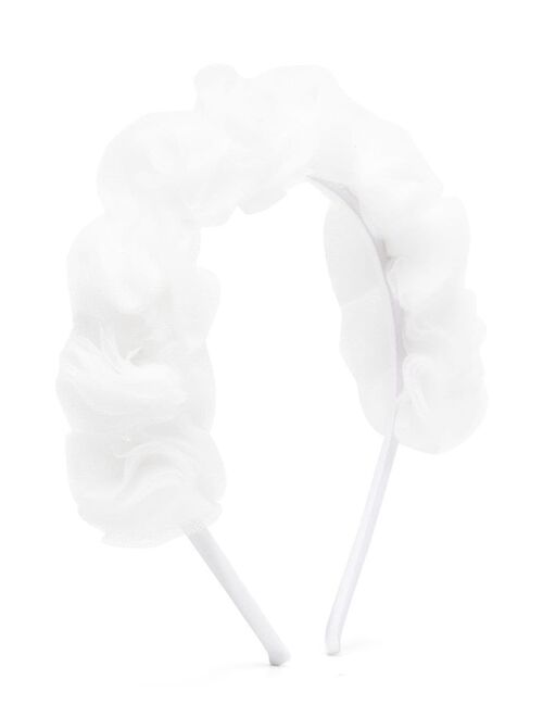 Il Gufo ruffle-detail head band