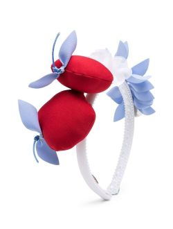 apple applique hairband