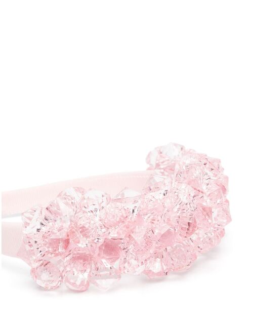 Monnalisa crystal-bead hairband