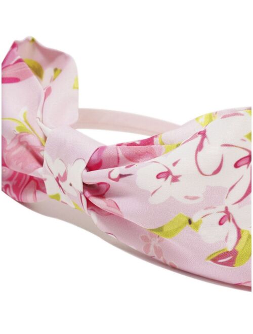 MAMA LUMA KIDS floral-print bow-detailing head band