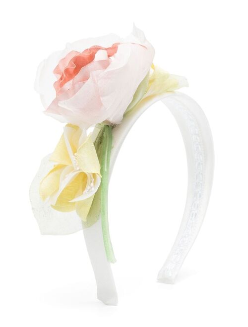 Colorichiari faux-flower hair band