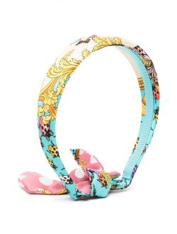 Kids Barocco-print headband