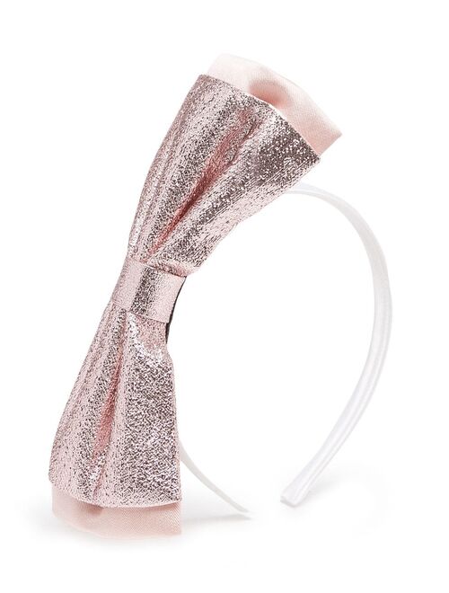 Hucklebones London Double-Bow glitter hairband