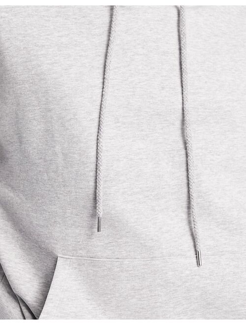 COLLUSION hoodie in gray marl