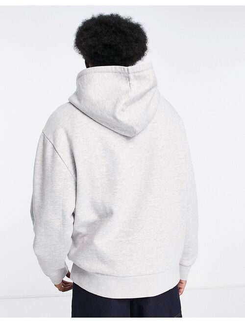 COLLUSION hoodie in gray marl