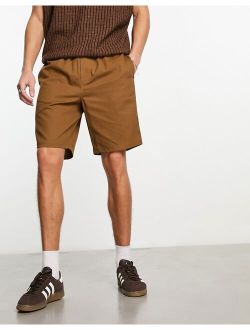 pull on shorts in tan