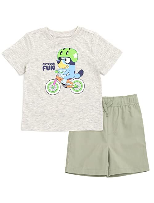 Bluey T-Shirt and Shorts Outfit Set Toddler to Little Kid