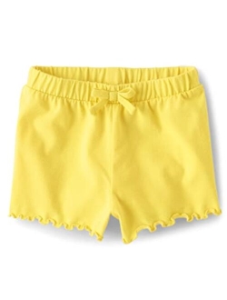 Baby Toddler Girls Lettuce Edge Shorts