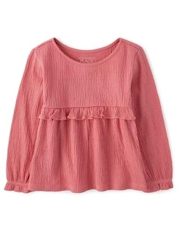 Baby Toddler Girl Long Sleeve Ruffle Top