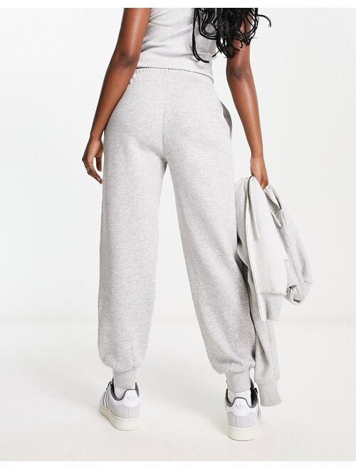 COLLUSION oversized branded sweatpants in gray