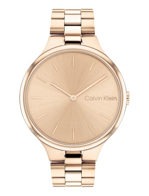 CALVIN KLEIN Carnation Gold-Tone Bracelet Watch 38mm