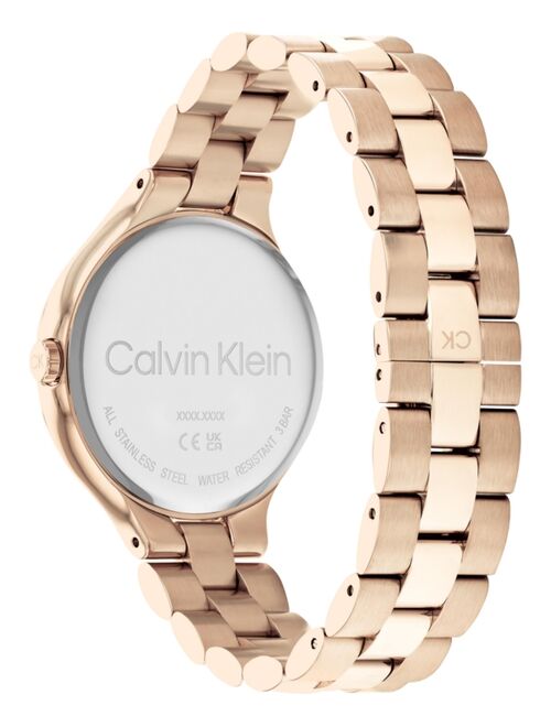 CALVIN KLEIN Carnation Gold-Tone Bracelet Watch 38mm