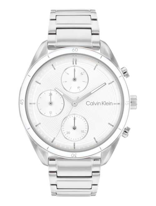 CALVIN KLEIN Women's Silver-Tone Stainless Steel Bracelet Watch 38mm