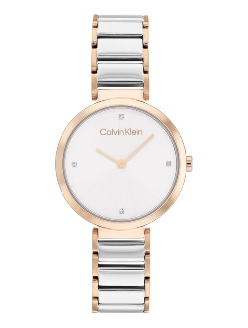 CALVIN KLEIN Two-Tone Stainless Steel Bracelet Watch 28mm