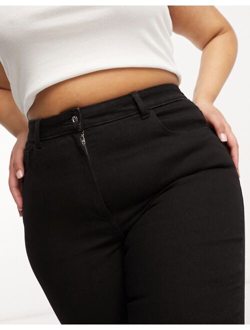 COLLUSION x001 Plus size skinny jeans in black