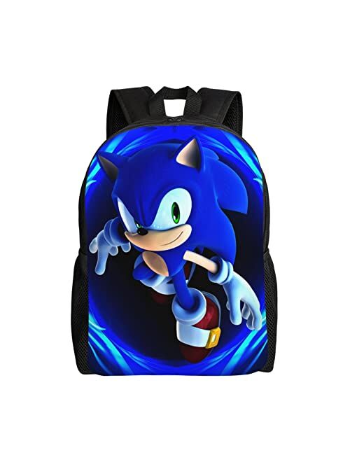 Tiulggi Anime Cartoon Backpack Cute Bookbag Causal Travel Hiking Daypack Backpack Carry On School Bag for Boys Girls, 2