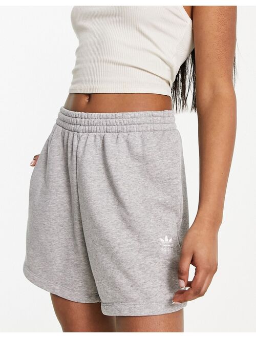 adidas Originals logo shorts in gray