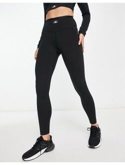 performance adidas Sports Club 7 / 8 leggings in black